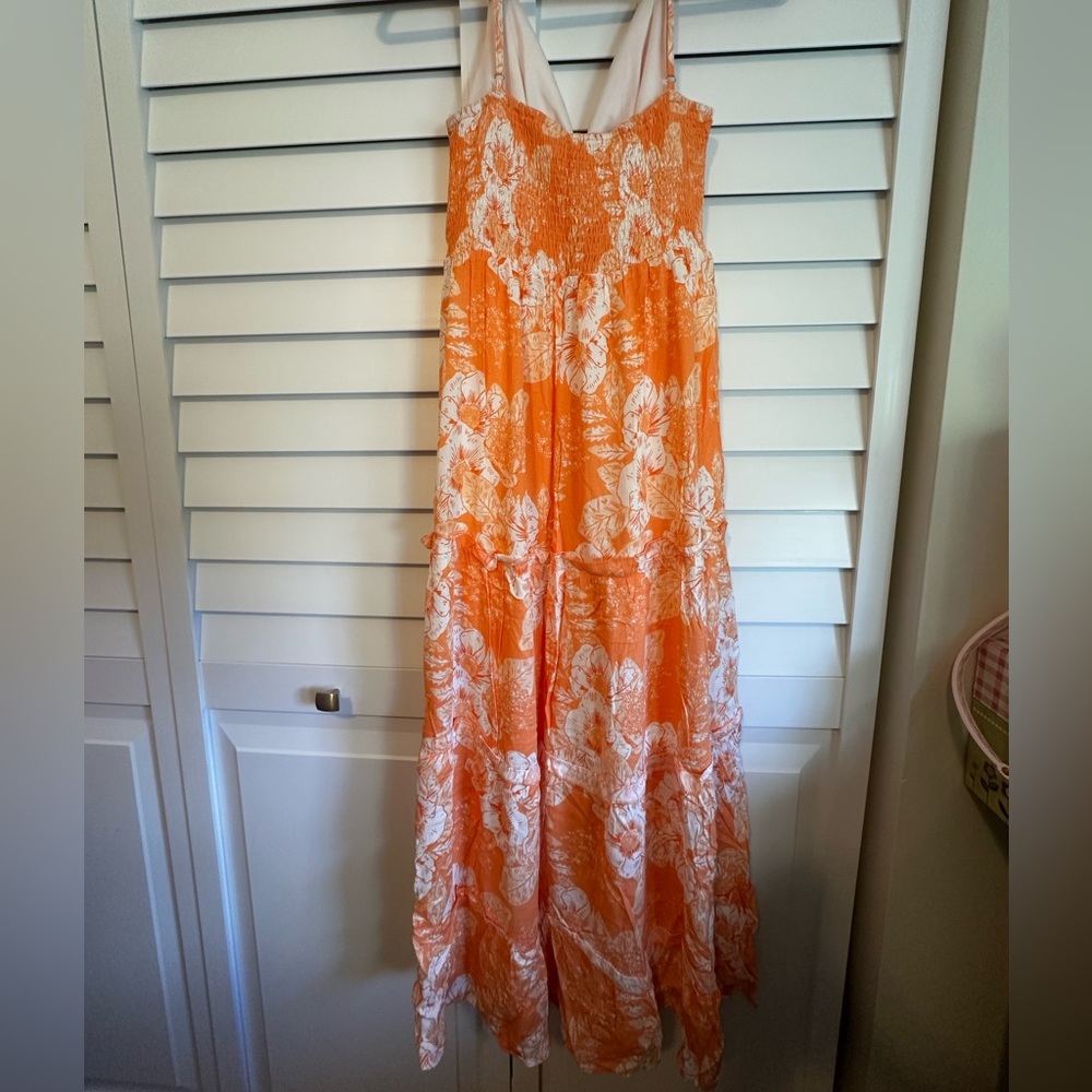Justify Orange and White Floral Dress - Picture 3 of 3